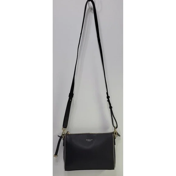 Radley London Women's Black Leather Crossbody Bag Adjustable Strap - Picture 2 of 14